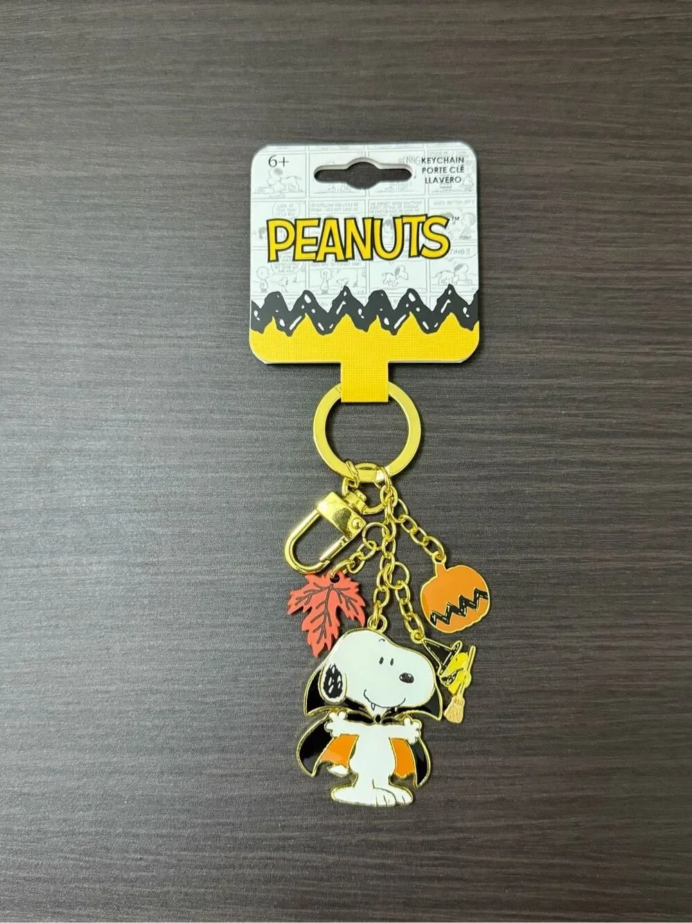 Loungefly Peanuts Snoopy & Woodstock Halloween Multi-Charm Keychain